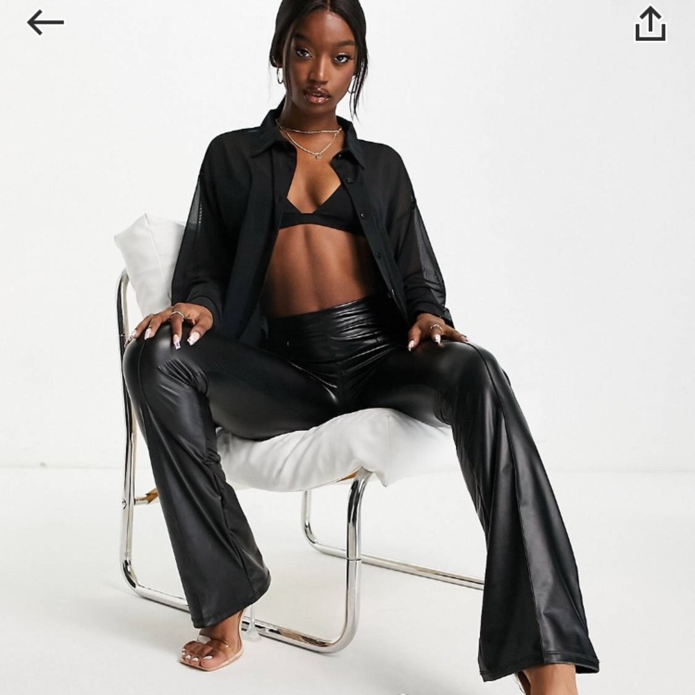 Oversized mesh shirt